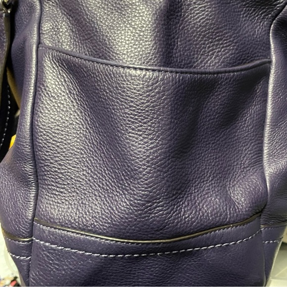 Coach F23284 Park Carrie Pebbled Leather
Purple Bag Satchel Purse Tote - Picture 9 of 10